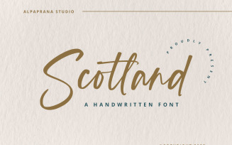 Scotland - Handwritten Font