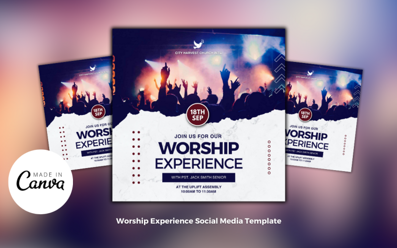 Worship Experience Church Template Social Media
