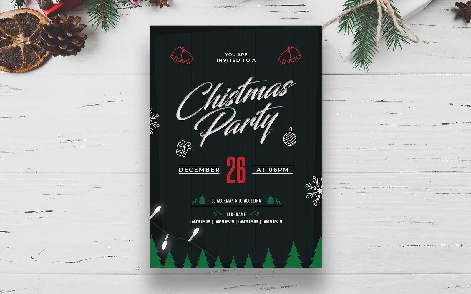 Template #366439 Flyer Christmas Webdesign Template - Logo template Preview