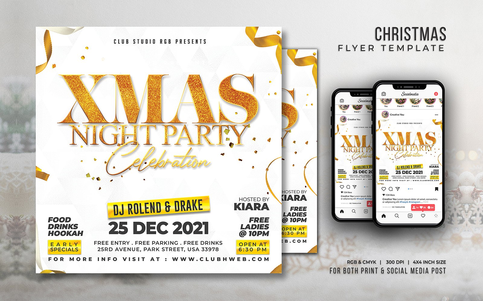 Template #366445 Flyer Christmas Webdesign Template - Logo template Preview