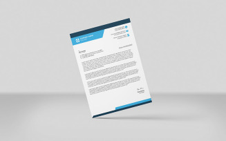 Modern business letterhead template_V_02