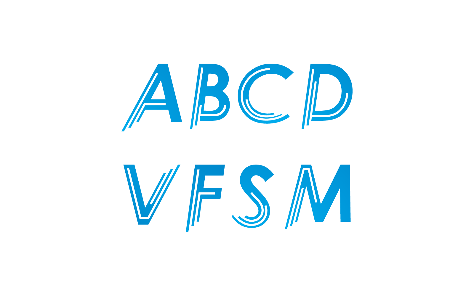 Modern Initial letter alphabet font logo vector design Logo Template