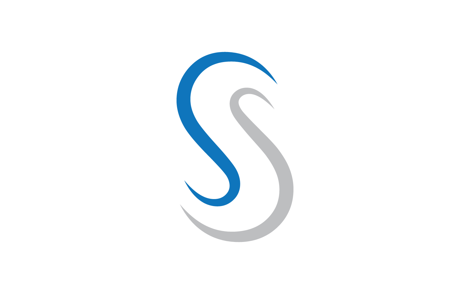 Modern Initial S letter alphabet font logo vector design