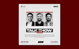 Podcast Talk Show Social Media Post Template 02
