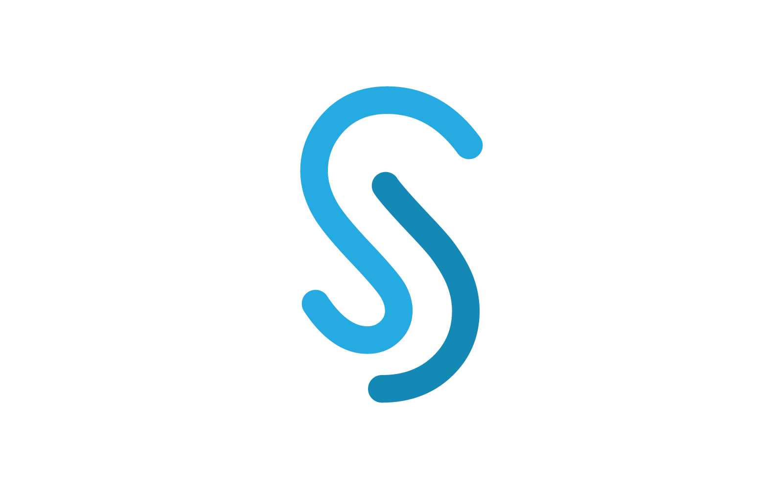 S Initial letter alphabet font logo vector design