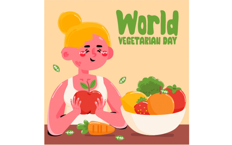 World Vegetarian Day Illustration (2)