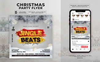 Xmas Jingle Beats Christmas Party Flyer