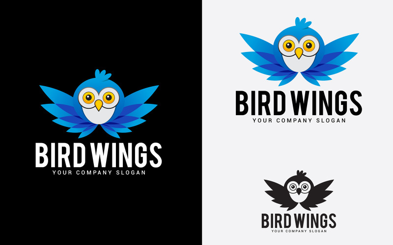 Bird Wings Logo Design Template Logo Template