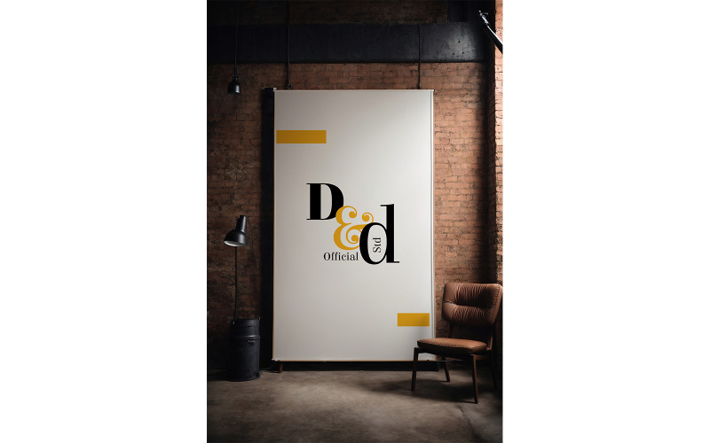 Poster Canvas Mockup - Poster Canvas Mockup #06 Product Mockup