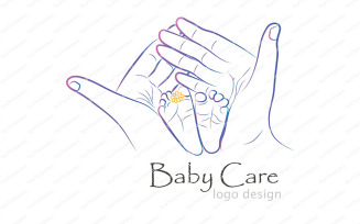 Baby Care Logo & Brand Identity Design Template
