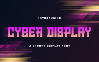 Cyber Display - Modern Sporty Font