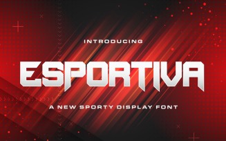 Esportiva - Sporty Display Font