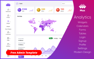 Max - FREE Bootstrap Admin Template