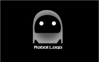 Robot Logo From Letter D Capital