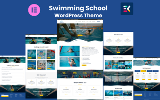 Swimming School Elementor WordPress Themes