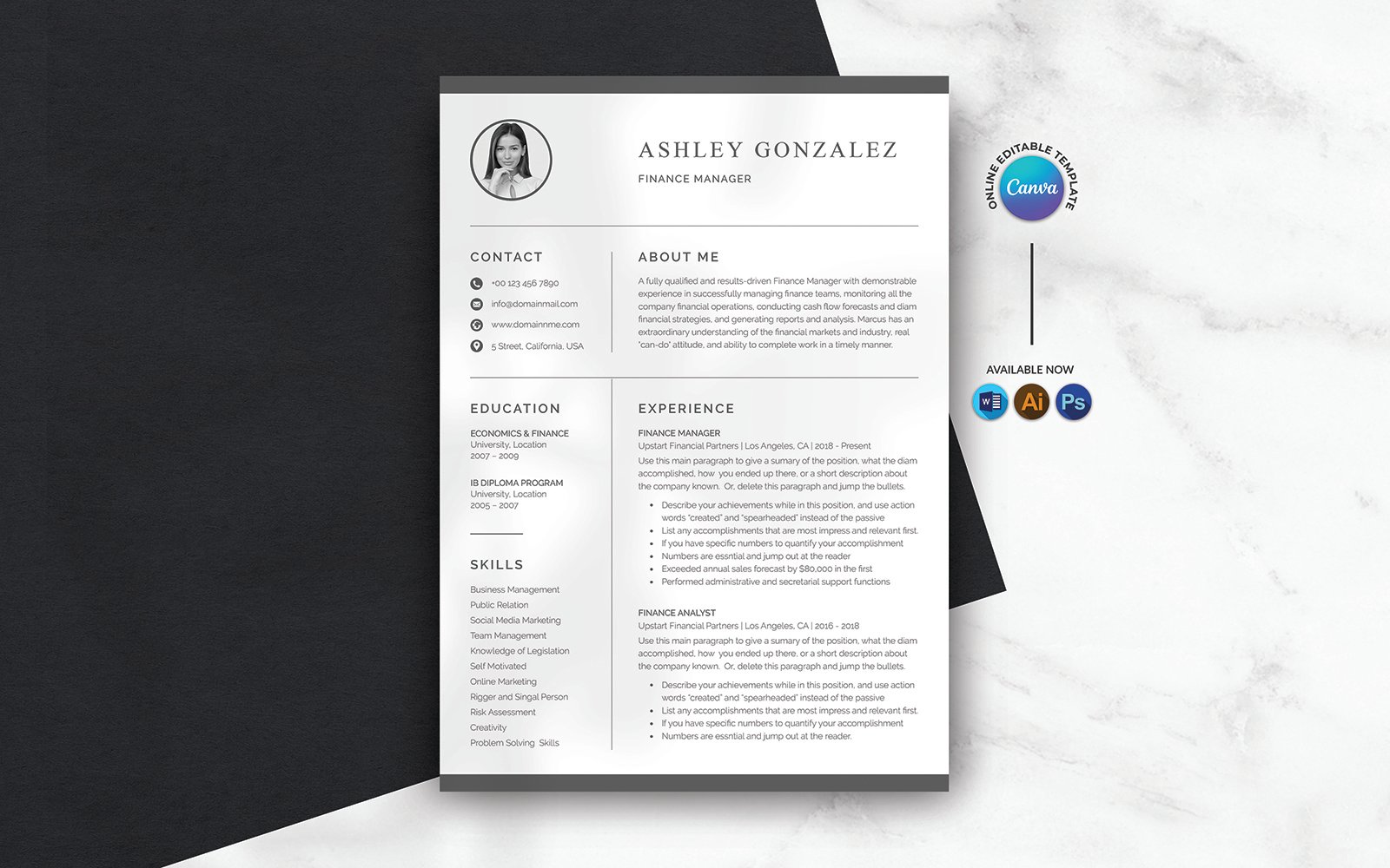 Template #366788 Template Resume Webdesign Template - Logo template Preview