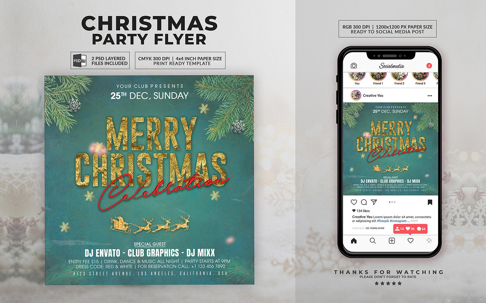 Kit Graphique #366793 Christmas Flyer Divers Modles Web - Logo template Preview