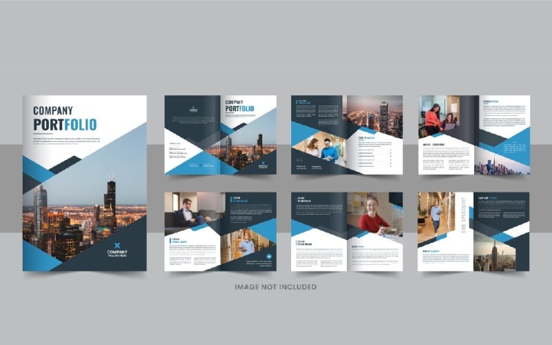 Company portfolio brochure template, company profile brochure template design layout Corporate Identity