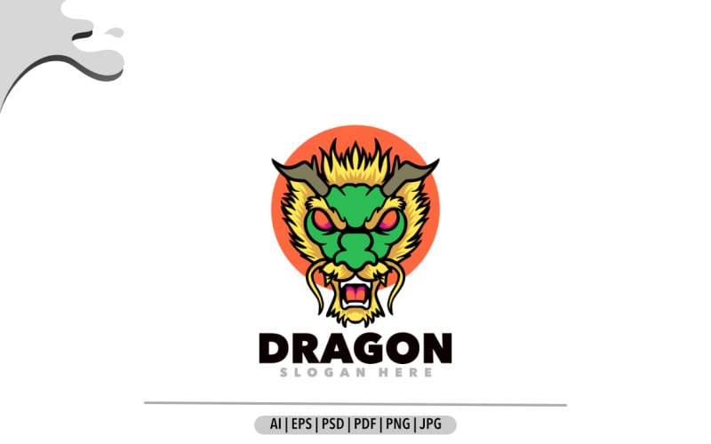 Dragon mascot logo design for gaming and sport Logo Template