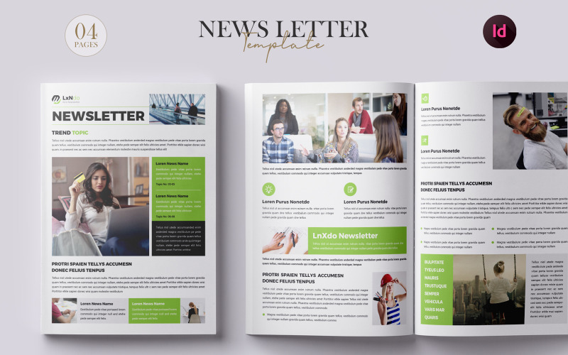 Monthly and Weekly Business Newsletter Template Corporate Identity