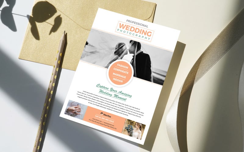 Wedding Event Photography Flyer Template Corporate Identity