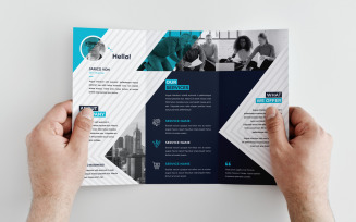 Colorful and Stylish Trifold Brochure Template