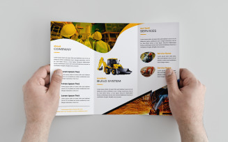 Construction Trifold Brochure Template