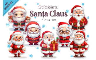 Funny Cartoon Santa Claus. PNG, Clipart. FREE