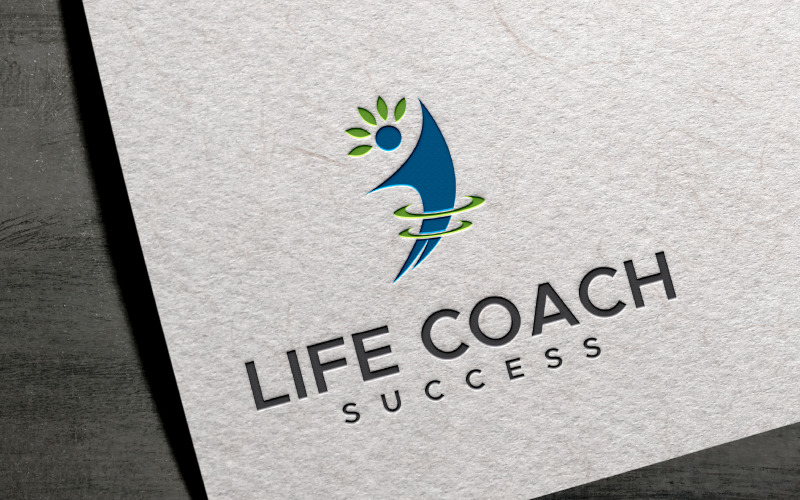 Life coaching success rise logo design tempalte Logo Template