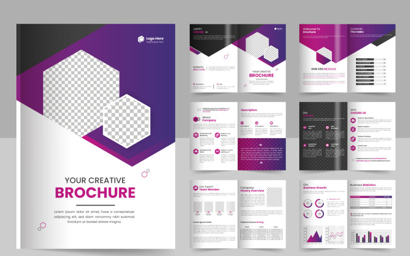 Brochure editable template layout,business brochure template layout design Illustration