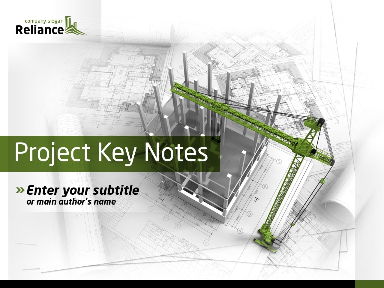 Modèle PowerPoint pour entreprise de construction #36736 - screenshot