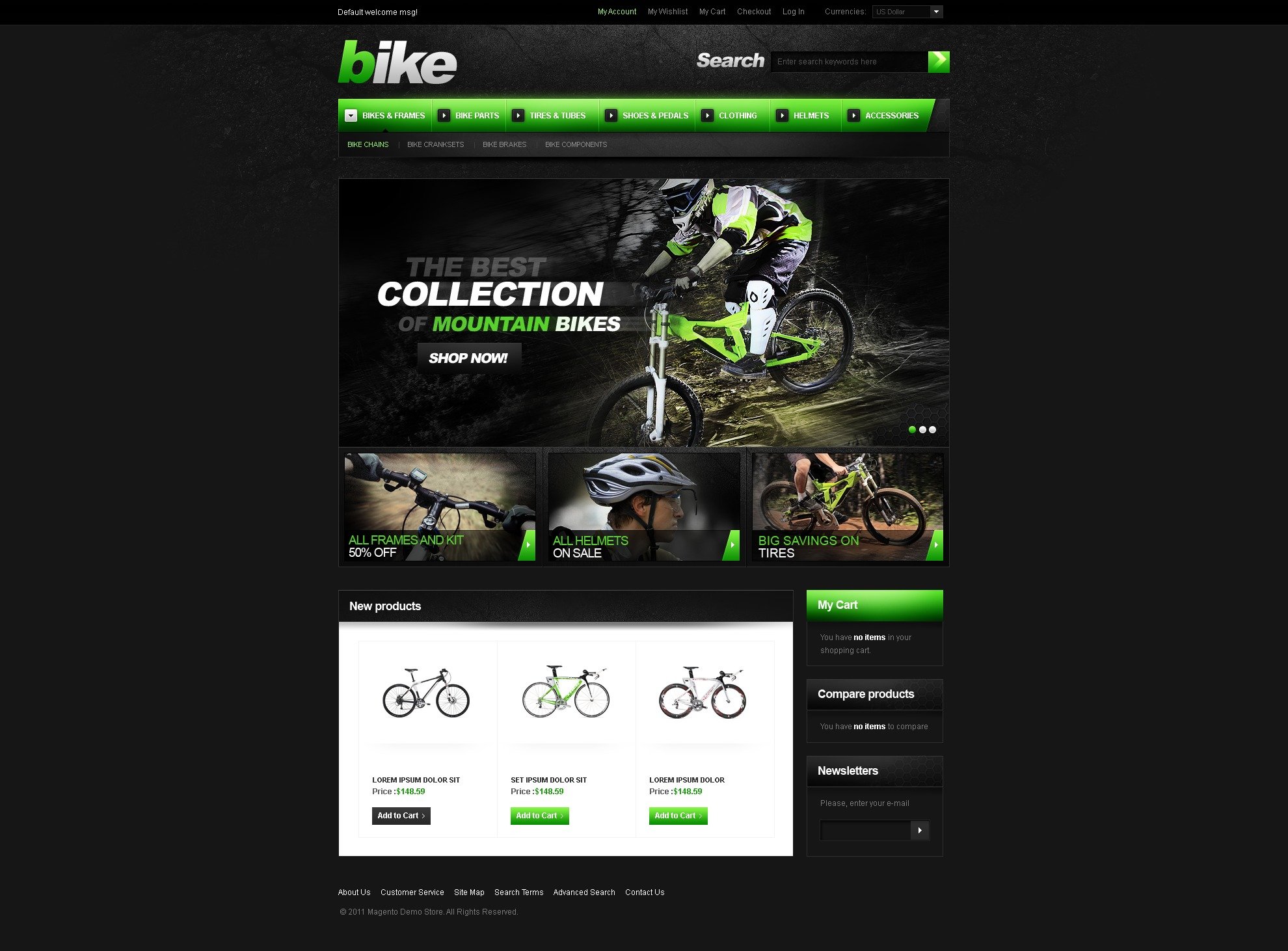 Thème Magento pour site de BMX #36723 - screenshot
