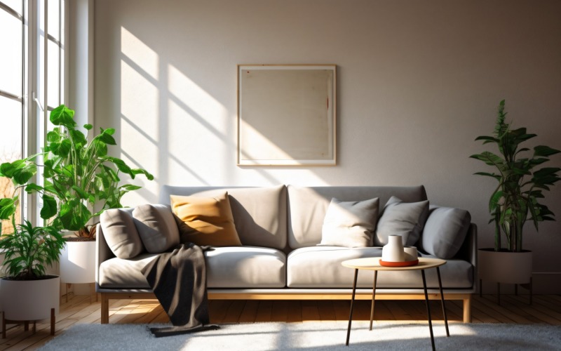 Interior of Italian Living Room 111 Illustration