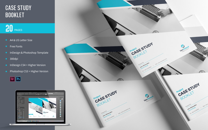 20 Pages Case Study Booklet Corporate Identity