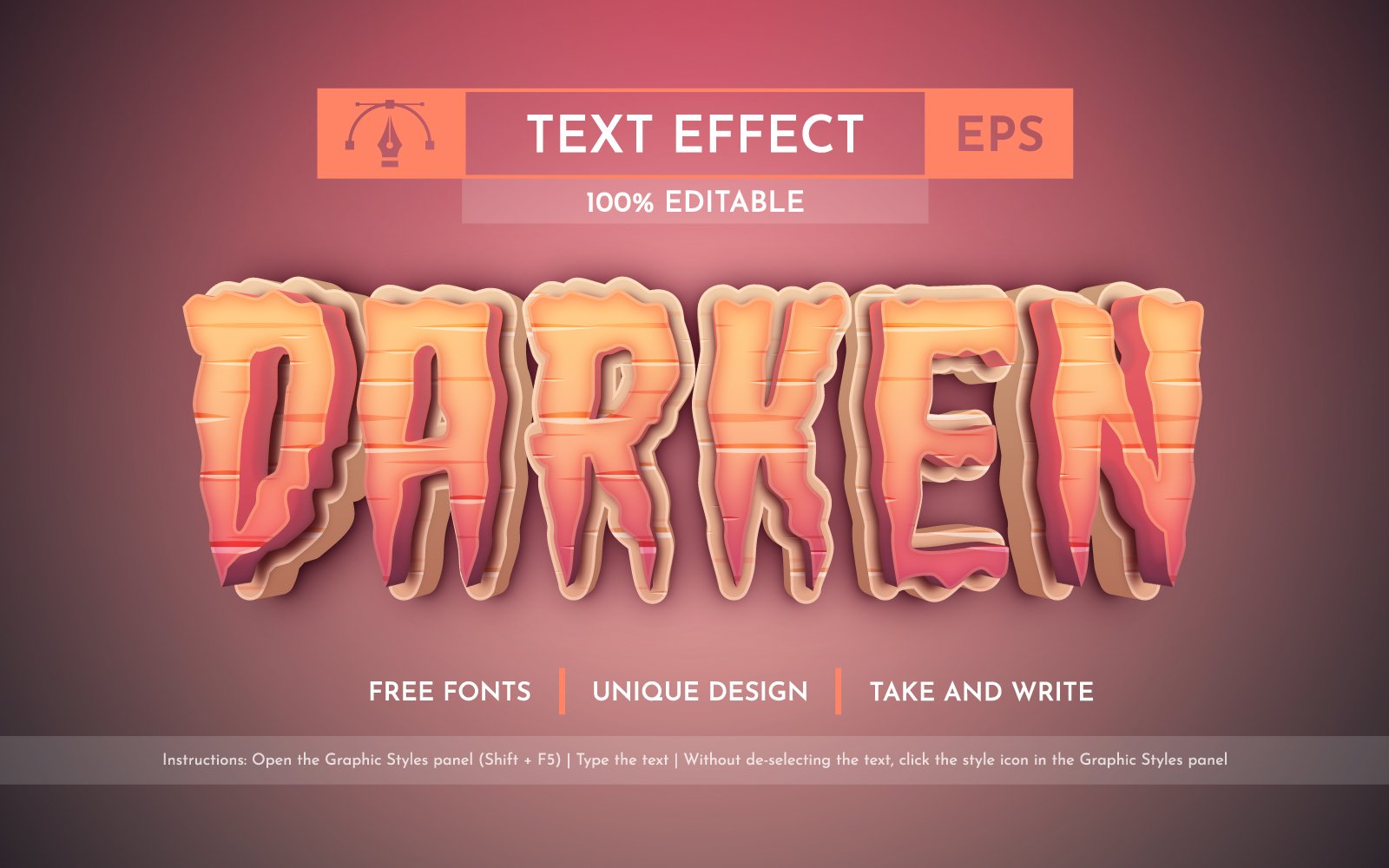 Template #367198 Effect Font Webdesign Template - Logo template Preview