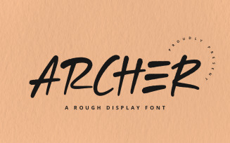 Archer - Rough Display Font