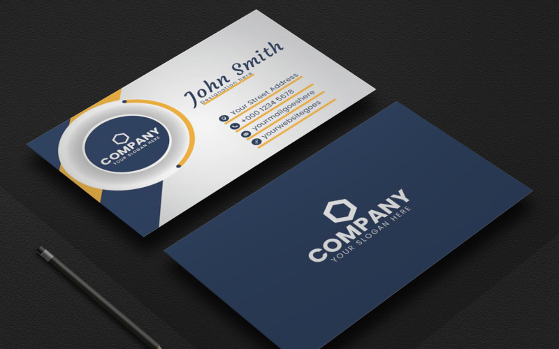 Luxury and elegant Business Card Template Corporate Identity
