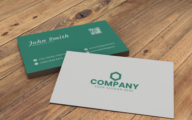 Simple and minimal business card template Corporate Identity