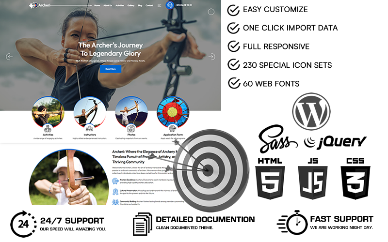 Kit Graphique #367223 Archery Archer Divers Modles Web - Logo template Preview