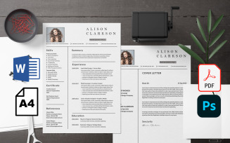 Alison printable 'Ms word' resume tamplate