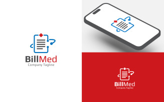 Bill Med Medical Logo Design Template