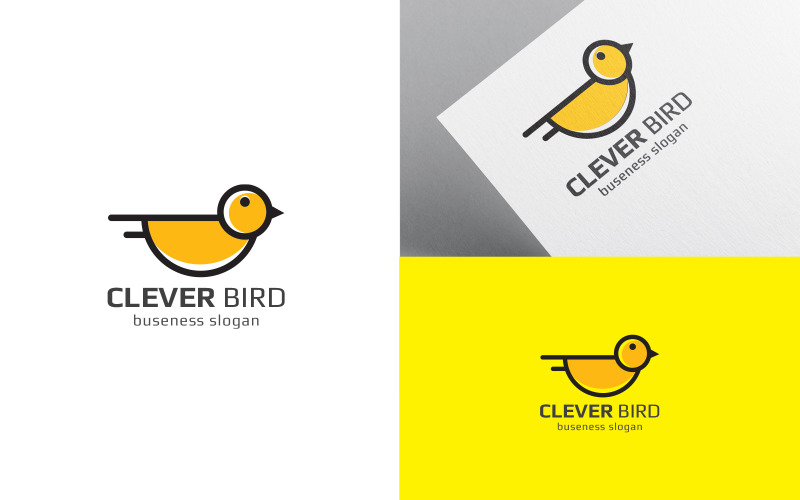 Clever Bird Logo Design Template Logo Template