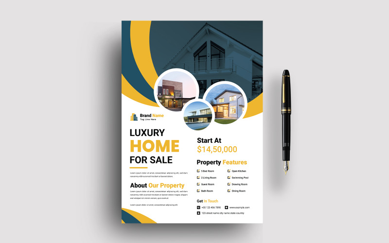 Morden Real Estate Flyer Template Corporate Identity