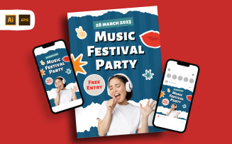 Music Festival Party Flyer Template
