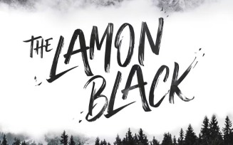 The Lamon Black - Brush Font