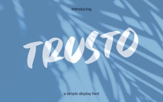 Trusto - Casual Display Font