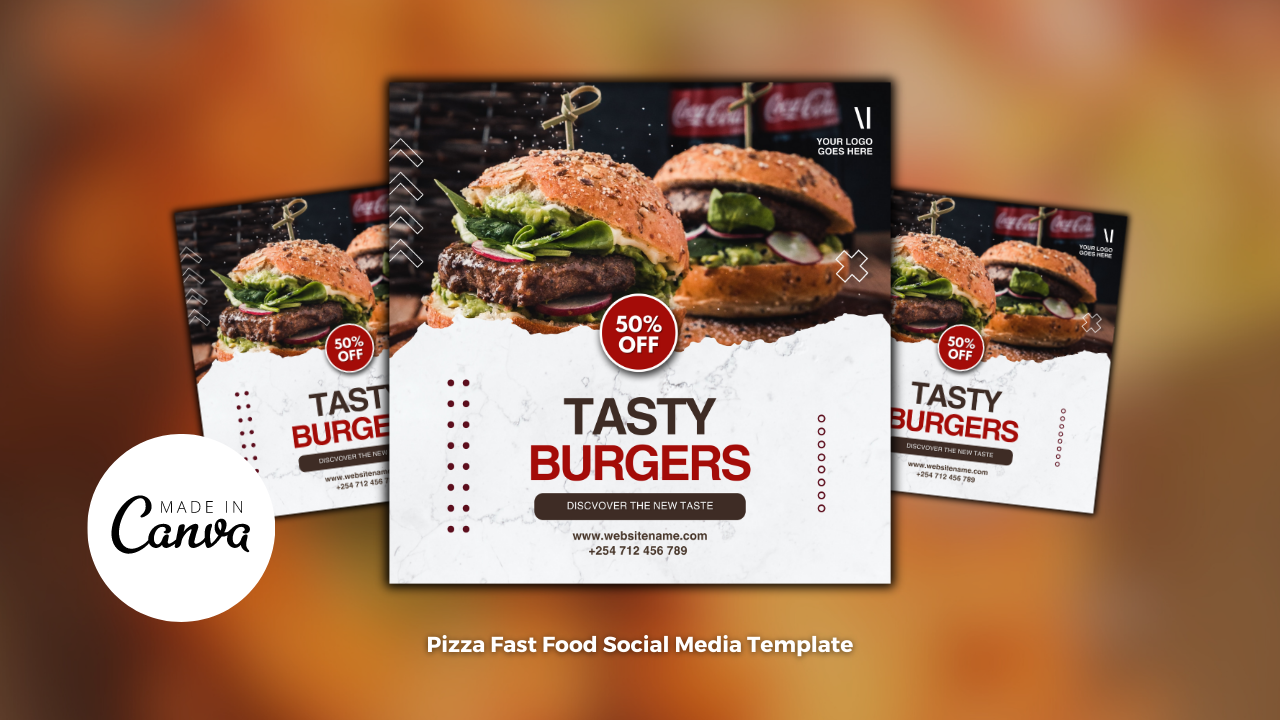 Template #367339 Burger Poster Webdesign Template - Logo template Preview