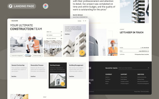 BuildCore - Construction Company Landing Page