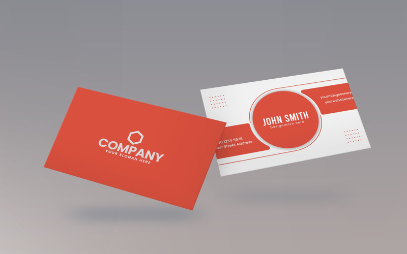 Creative and Clean Business Card Template Design Corporate Identity