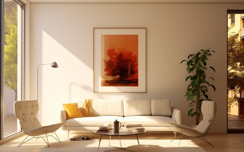 Italian Flair Luxurious Living Room Interiors 222 Illustration